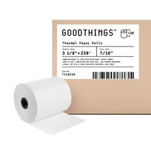 Load image into Gallery viewer, 3 1/8&quot; X 230&#39; (50 Rolls) Thermal Cash Register Paper Roll
