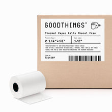 Load image into Gallery viewer, 2 1/4&quot; x 50&#39; Phenol Free Thermal Paper Roll (50 Rolls)

